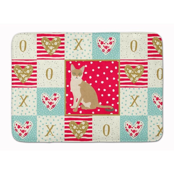 Carolines Treasures 19 x 27 in. Singapura Cat Love Machine Washable Memory Foam Mat CK5789RUG - main